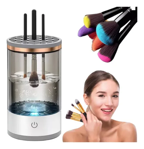 Limpador Elétrico Automático De Pincéis De Maquiagem Com Usb