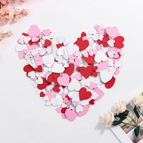 Pegatinas De Espuma De Esponja Con Forma De Corazón N Decora