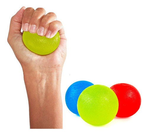 Pelotas De Gel Fisioterapia Rehabilitación Ejercicio 3pzas