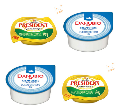 Cream Cheese E Manteiga President Kit 160 Blister Saches