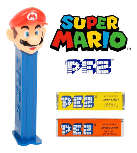 Pez Candy Caramelos - Dispenser Super Mario - Nuevos