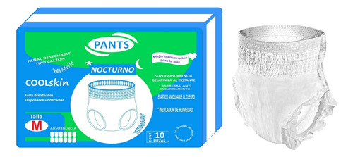 Calzónes Nocturno Desechable Talla M, 100piezas, Para Adulto