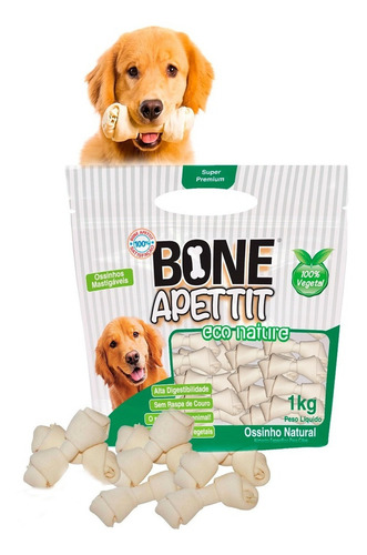 Osso Petisco Para Cães No Eco Nature Bone Apettit 1kg
