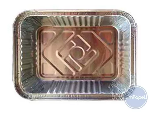 Bandeja aluminio F200 sin tapa x 50u.