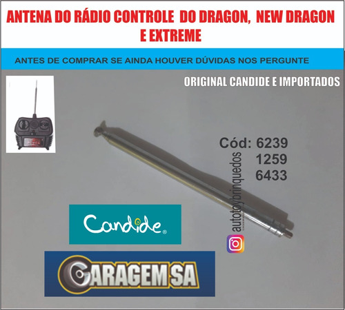 Dragon 6239 E New Dragon 1259 - Antena Do Rádio Controle