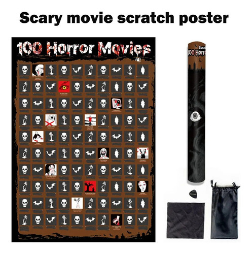 Póster De 100 Películas Para Rascar Con Rascador, Se Puede R