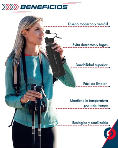 Termo Botella Agua Térmica Deportiva Gimnasio Oficina Pbold