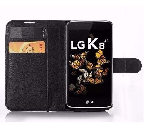 Capinha Carteira Flip LG 10 LG K8 LG K4 + Película De Vidro