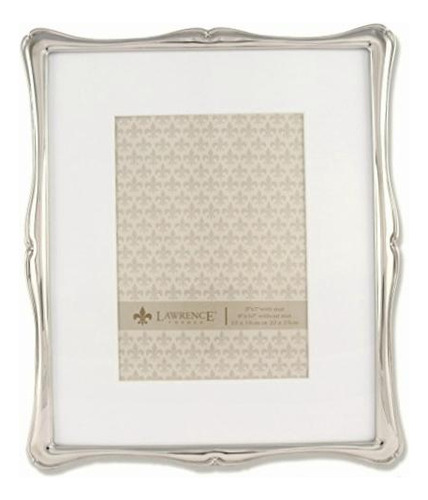 Lawrence Frames 710280 Silver Metal Romance Picture Frame, 8