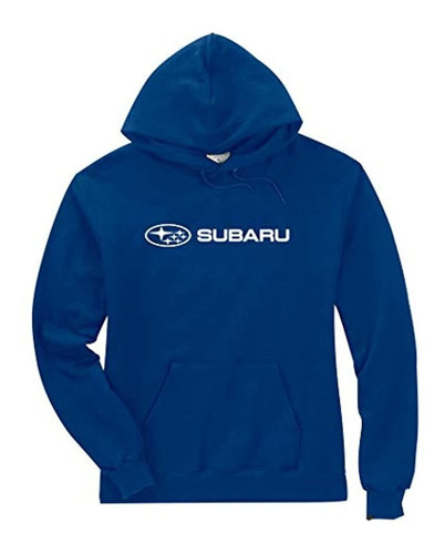Subaru Genuine Subaru Logo Blue Basic Pullover Sudadera Impr