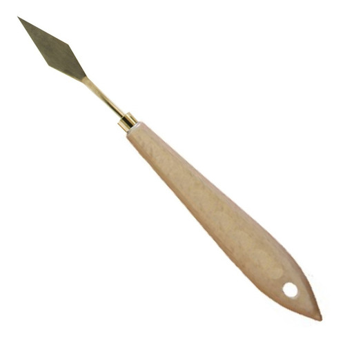 Espátula Metal Artistica Triangular Curvo Oleo Acrilic 1002