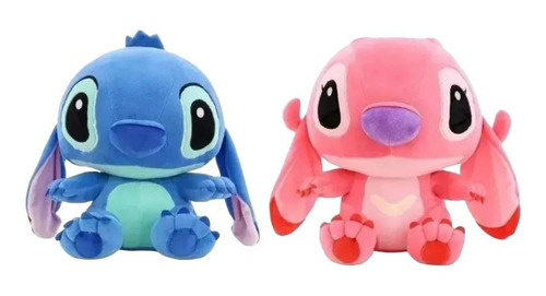 Set 2 Peluches Lilo & Stitch Y Angela Novia De Stitch 35 Cm