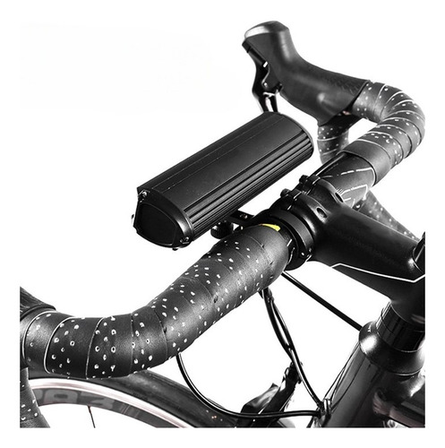 Lámpara Delantera Impermeable Bicicleta 6 Focos Ultra Brillo Color Negro