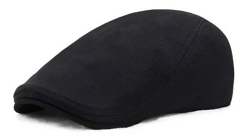 Gorro Boina Negra Plano Tradicional Sombreros Hombre