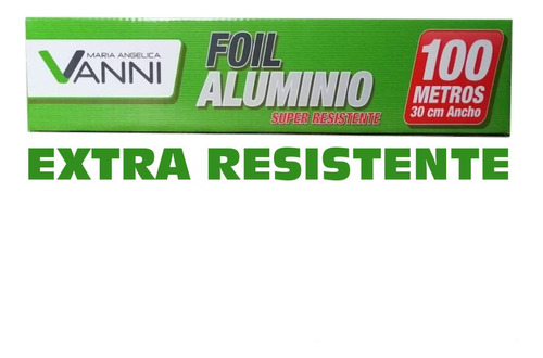 Papel Aluminio Foil Cocina Alimentos Reposteria 100mt