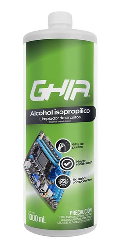 Alcohol Isopropilico Ghia 1000ml