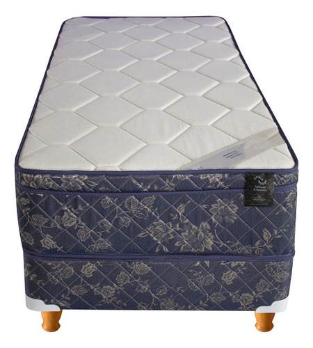 Colchon Sommier Resortes Con Pillow 190x100 + Almohada