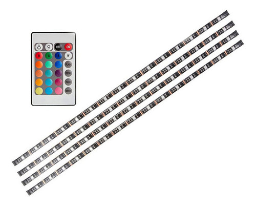 Kit Tiras Led Usb.* 50cm Control Remoto Mini Luz Flexible