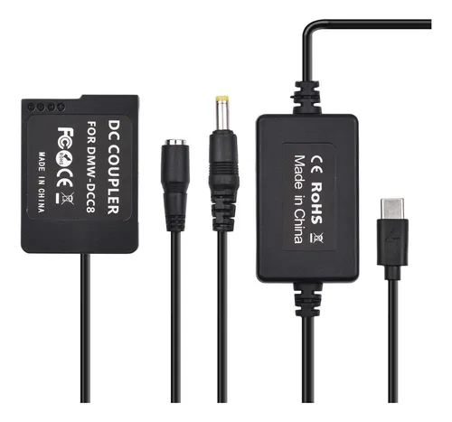 Acoplador De Batería Ficticio Usb Fz200 Dmc-fz2500 G95 Lumix