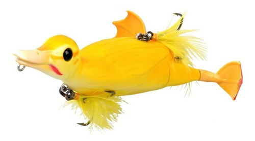 Señuelo 15cm Pato 3d Suicide Duck Savage Gear Pesca Lobina Color Amarillo