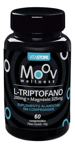 L-triptófano más magnesio: precursor de serotonina, 5 HTP, 60 cápsulas, sabor sin sabor