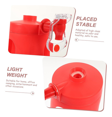 Dispensador De Refresco Despachador De Botella Agua Refill Rojo