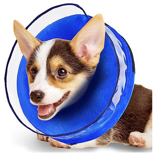 Zeaxuie Collar De Cono Inflable Suave Para Perros Después D