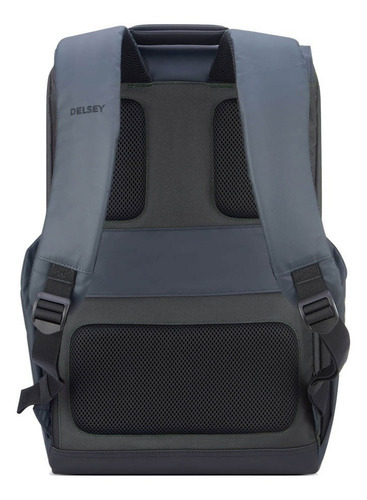 Mochila Portanotebook 15,6 Pulgadas Delsey Securflap Color Negro