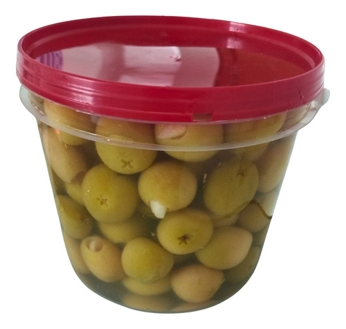 Azeitona Verde Recheada Com Dente De Alho 1kg