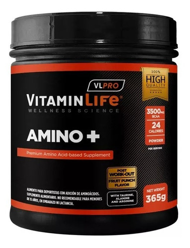Vitaminlife Amino Polvo 365 Grs