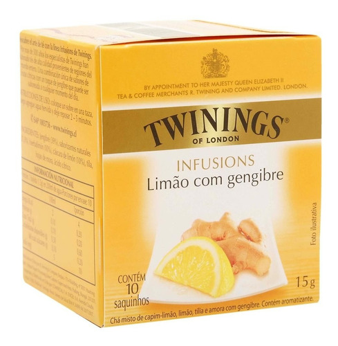 Cha Twinings Limao/gengibre 10sq