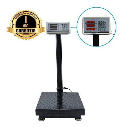Balança Piso Digital Comercial Industrial Paltaforma 300kg