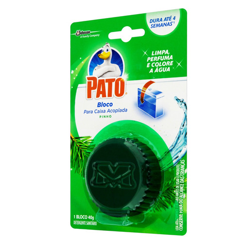 Imagem 1 de 1 de Detergente Sanitário Bloco para Caixa Acoplada Pinho Pato 40g