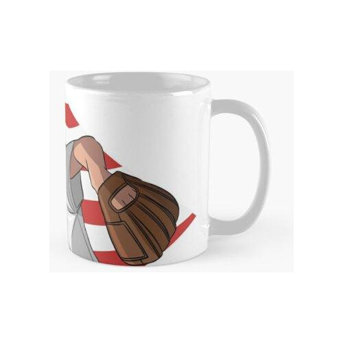 Taza Softbol Bandera Americana Béisbol Estados Unidos Calida