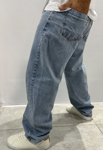 Pantalón Jean Mom Rígido Para Hombre - Sc Indumentaria