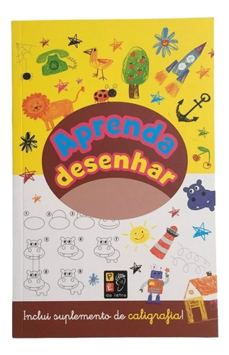 Livro Físico - Aprenda Desenhar - Vol 1 Capa Amarela