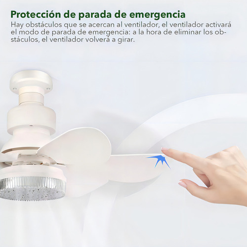 Ventilador De Techo Haimo E27 Con 6 Palas De Plástico