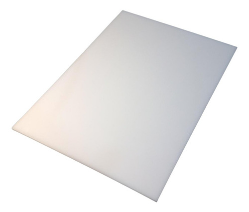 Tabua De Carne, Legumes E Frango 40x18,5 Cm Polietileno 12mm Cor Branco Retangular