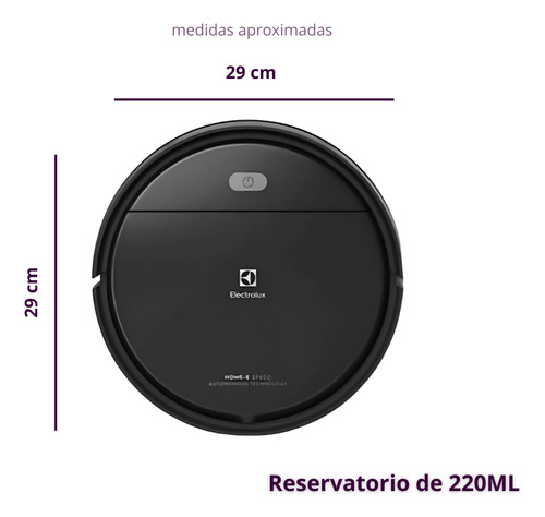 Robô Aspirador Erb10 Limpeza Que Aspira E Passa Pano Bivolt