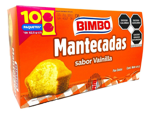 Mantecadas Bimbo 625 G 10 Piezas