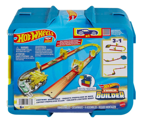 Hot Wheels Set Track Builder Lightning Boost - Mattel