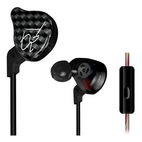 Auriculares in-ear KZ ZST with mic black