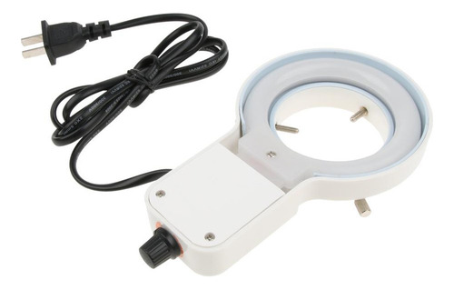 Lámpara De Microscopio De Anillo Ajustable, Luz Led Con