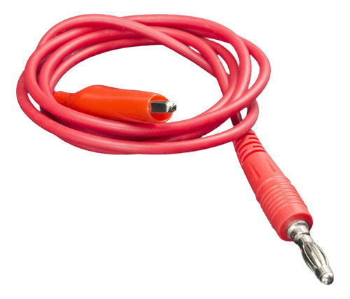 Cable Conector Rojo Con Terminal Cabeza De Banana M4 A Caim