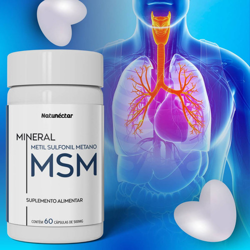 O Melhor Msm Metilsulfonilmetano Puro 180 Cápsulas Sem Sabor