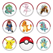 Comprar 18 Obleas Comestibles 5 Cm Pokemon