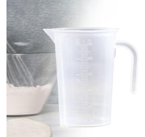 Taza Medidora Con Escala Multifuncional Transparente 500ml