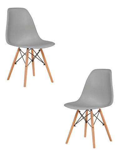 Set De 2 Sillas Modernas Para Comedor Eames Bárbara Home