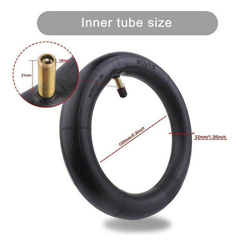 2pcs Eléctrico Scooter Neumático 8,5 Interior Tubo
