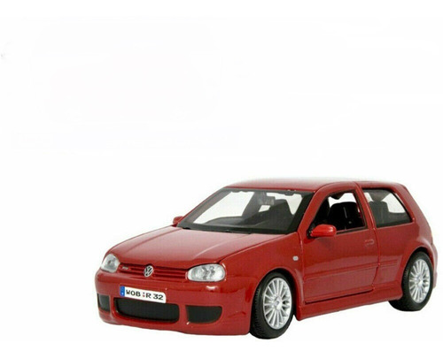 Maisto Volkswagen Golf R32 Rojo 1/24 Modelo Fundido A Troque